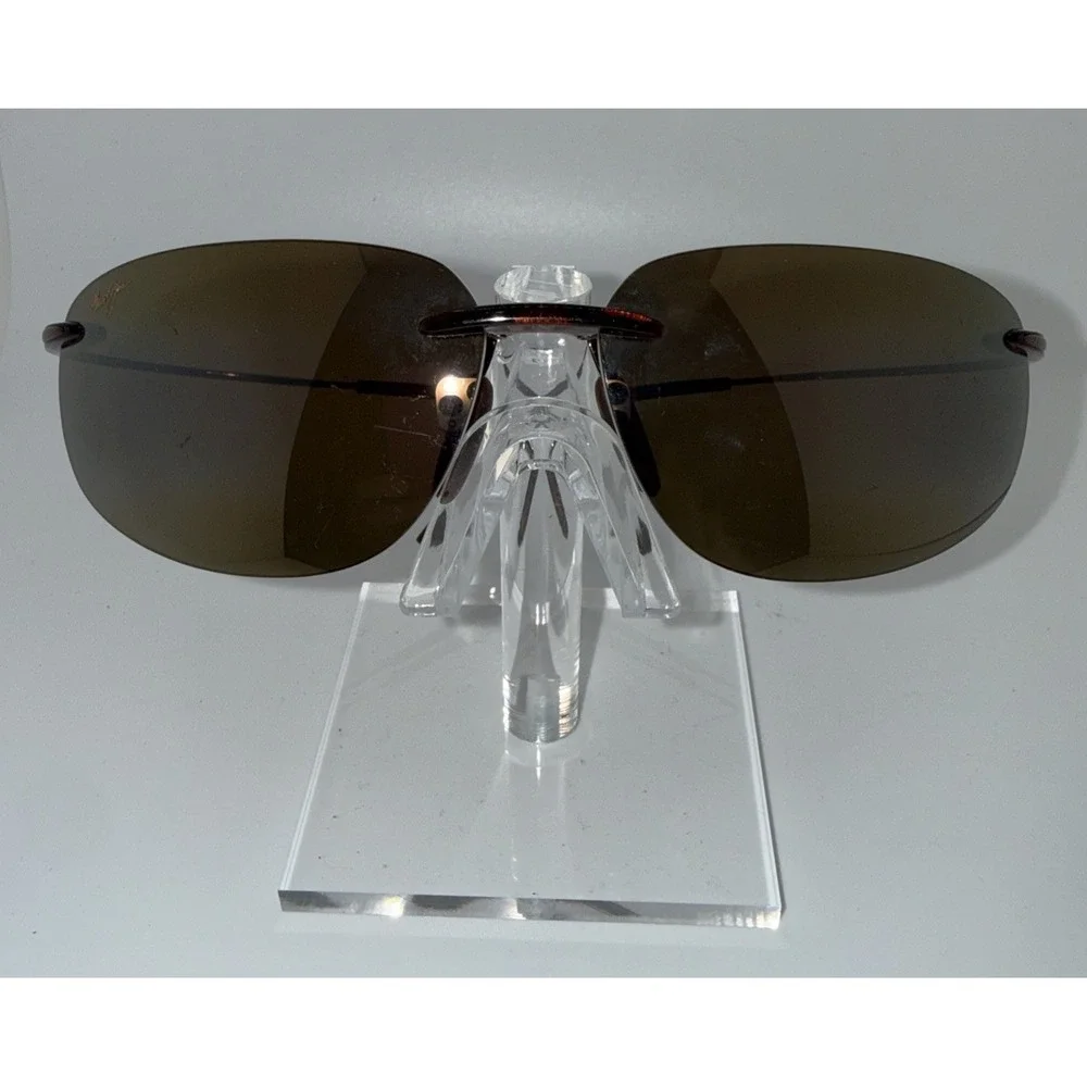 Maui Jim Genuine MALA-MJ-525-26 Rimless Polarized Sunglasses GunmetalGray Invest